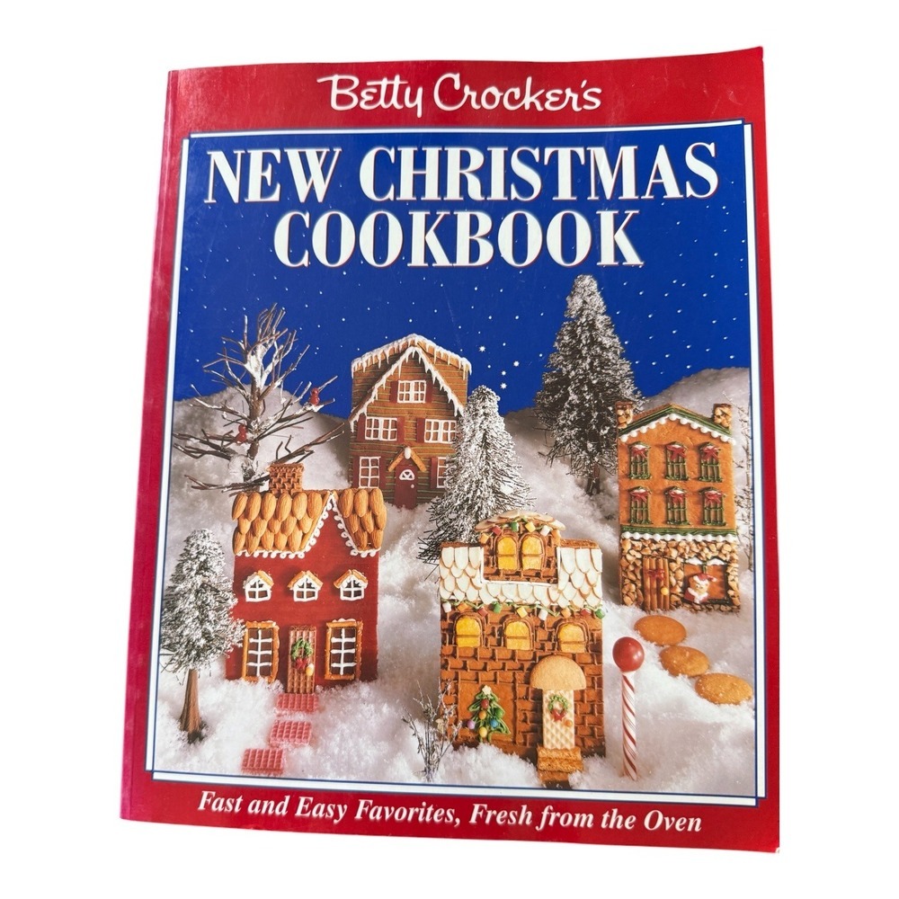 Betty Crocker New Christmas Cookbook Holiday Recipes Menus Gifts Softcover 1990s